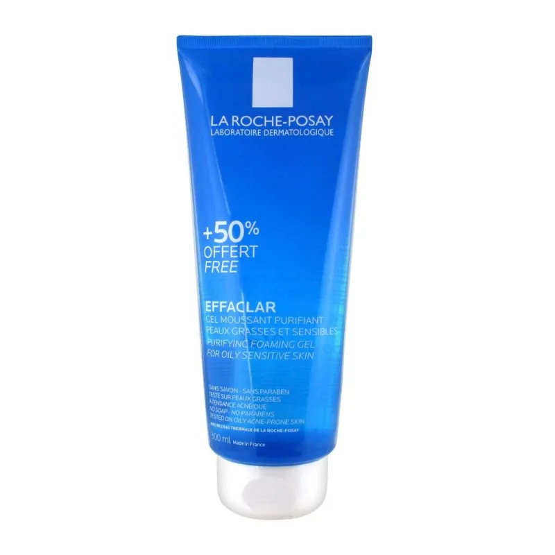 La Roche Posay Effaclar Gel Moussant 300ml dont 50% Offert