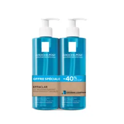 La Roche Posay Effaclar Gel Moussant Purifiant 2X400 ml