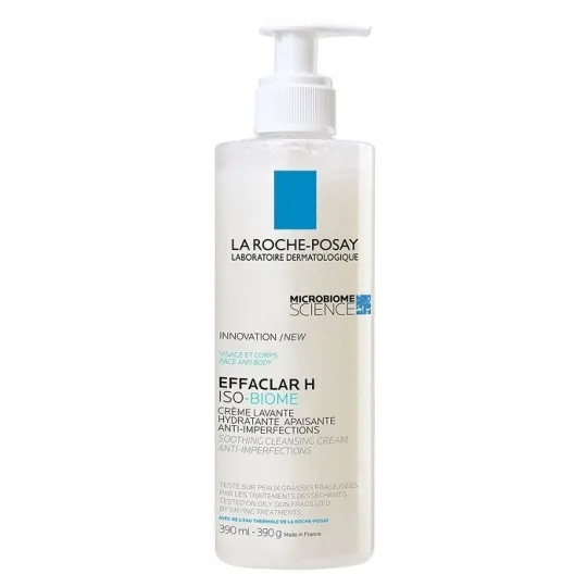 La Roche Posay Effaclar H Iso-Biome Crème Lavante 390ml La Roche Posay Effaclar H Iso-Biome Crème Lavante 390ml