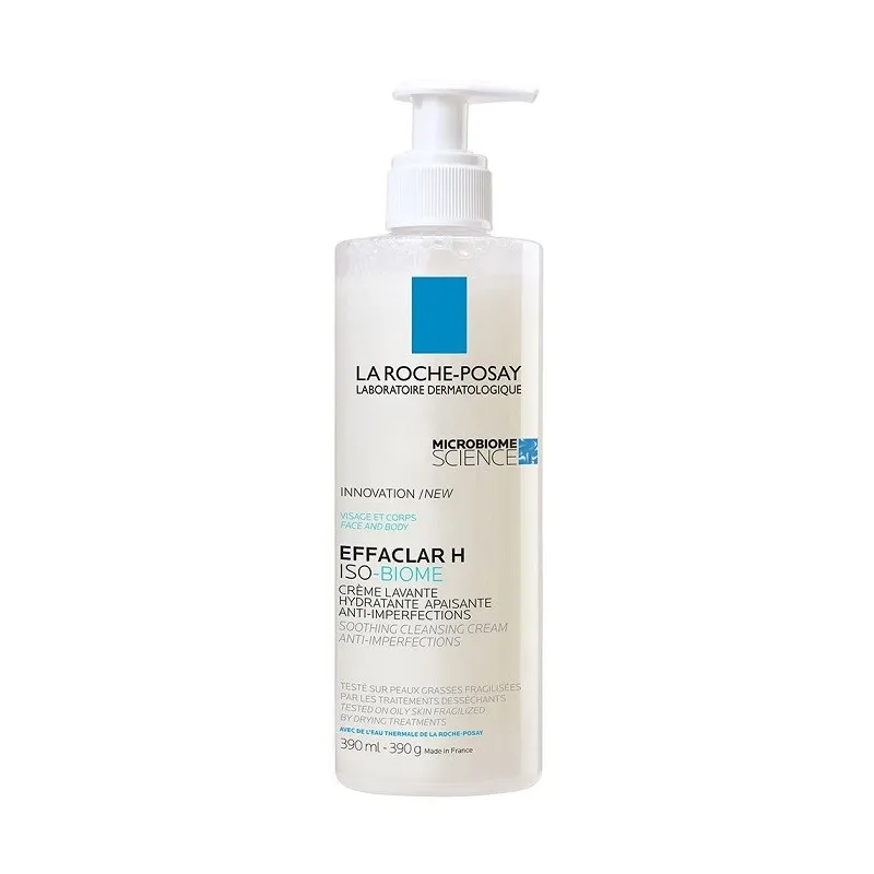 La Roche Posay Effaclar H Iso-Biome Crème Lavante 390ml La Roche Posay Effaclar H Iso-Biome Crème Lavante 390ml