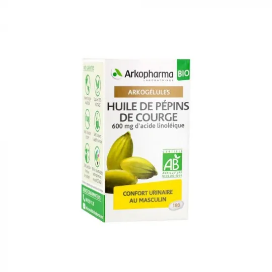 Arkogélules Huile de Pépins de Courge Bio 180 gélules Arkogélules Huile de Pépins de Courge Bio 180 gélules