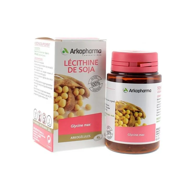 Arkogélules Lécithine de Soja 45 Gélules Arkogélules Lécithine de Soja 45 Gélules