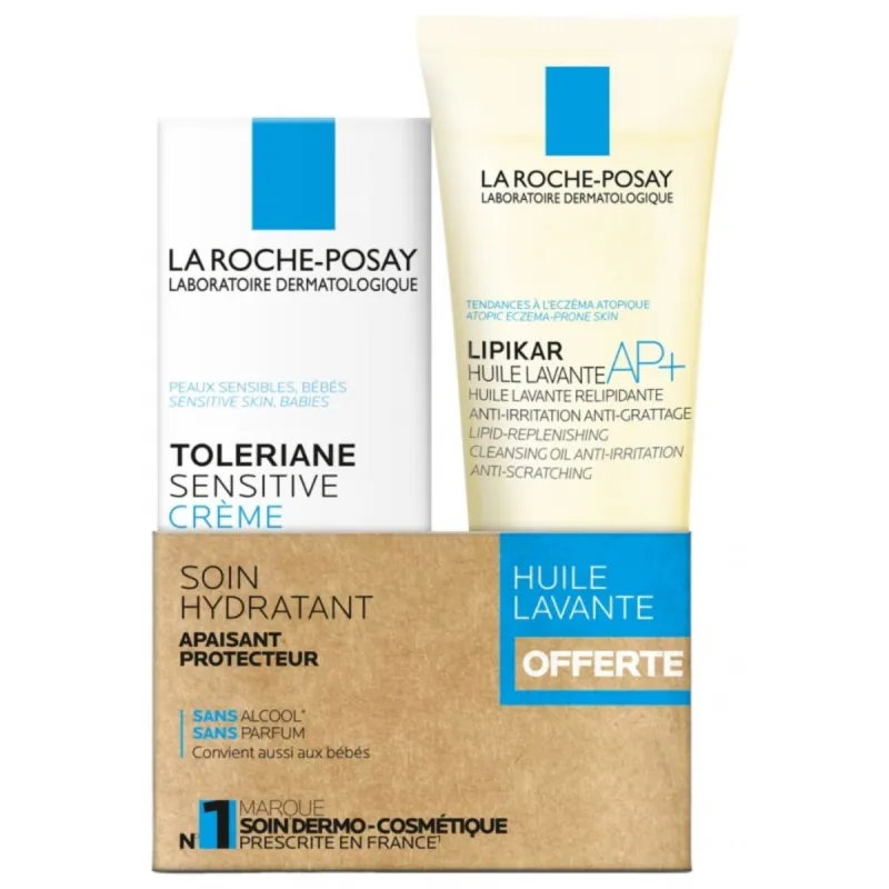 La Roche PosayToleriane Sensitive Crème 40ml+Lipikar Huile Lavante AP+ 100ml OFFERTE La Roche PosayToleriane Sensitive Crème 40ml+Lipikar Huile Lavante AP+ 100ml OFFERTE