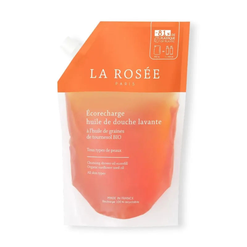 La Rosée Huile de Douche Lavante Eco-recharge 800ml
