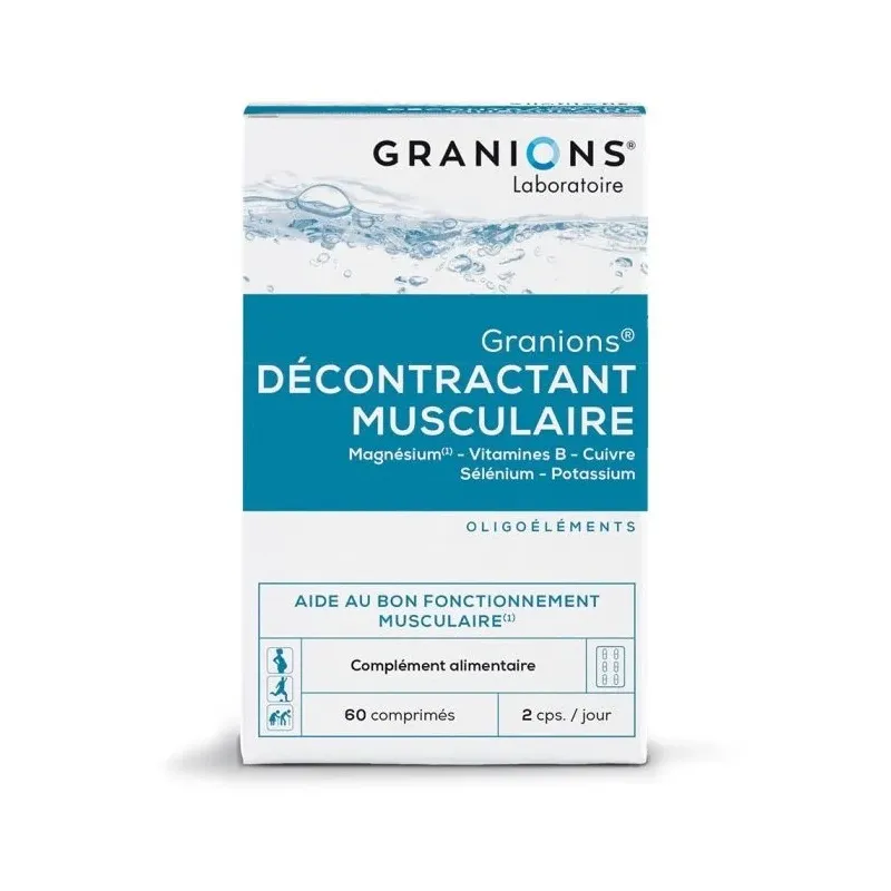 Laboratoire des Granions Décontractant Musculaire 60 Comprimés