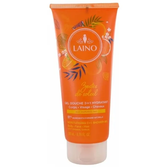 Laino Gel Douche Hydratant Zestes du Soleil 200ml Laino Gel Douche Hydratant Zestes du Soleil 200ml