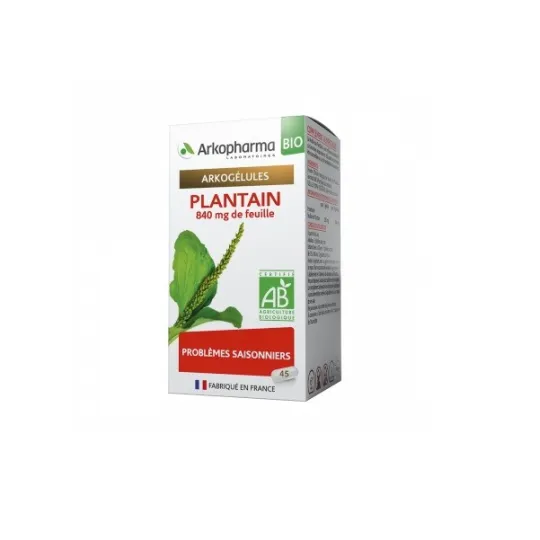 Arkogélules Plantain Bio Problèmes Saisonniers 45 gélules