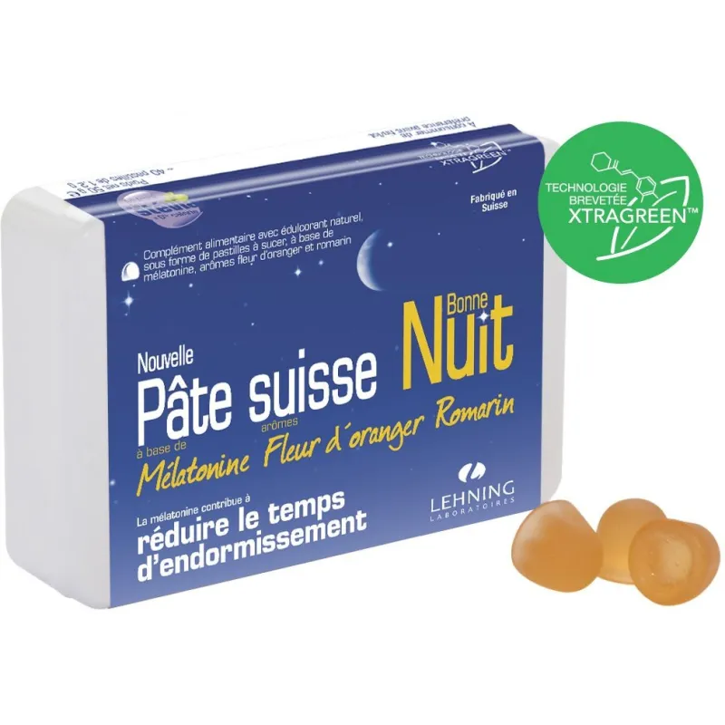 Lehning Pâte suisse Bonne Nuit 40 pastilles Lehning Pâte suisse Bonne Nuit 40 pastilles