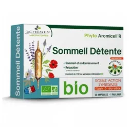 Les 3 Chênes Phyto Aromicell'R Sommeil Détente Bio 20 Ampoules