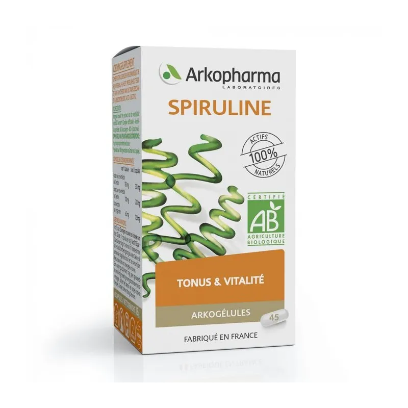Arkogélules Spiruline Bio 45 gélules