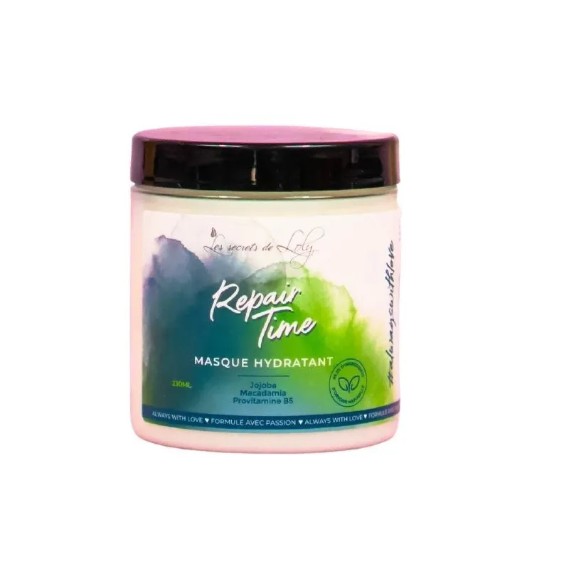 Les Secrets de Loly Repair Time Masque Hydratant Cheveux Vegan 230ml Les Secrets de Loly Repair Time Masque Hydratant Cheveux Vegan 230ml