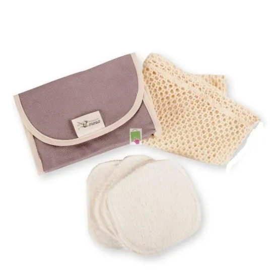Les Tendances d'Emma Kit 4 Carrés Démaquillants Lavables Bambou