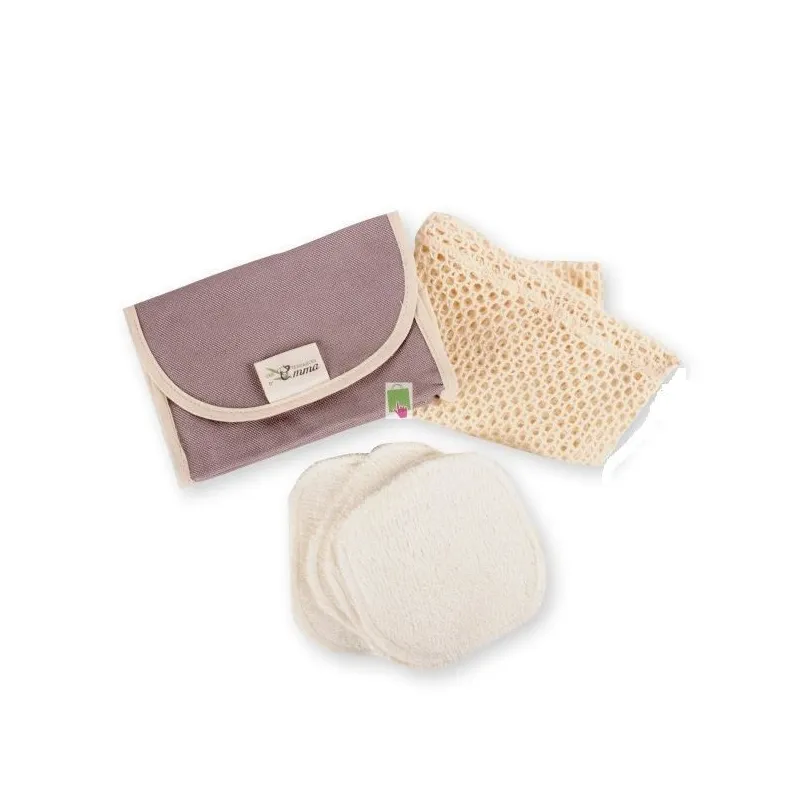 Les Tendances d'Emma Kit 4 Carrés Démaquillants Lavables Bambou