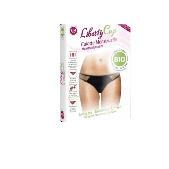 Liberty Cup Culotte Menstruelle Coton Bio Plumetis S/M