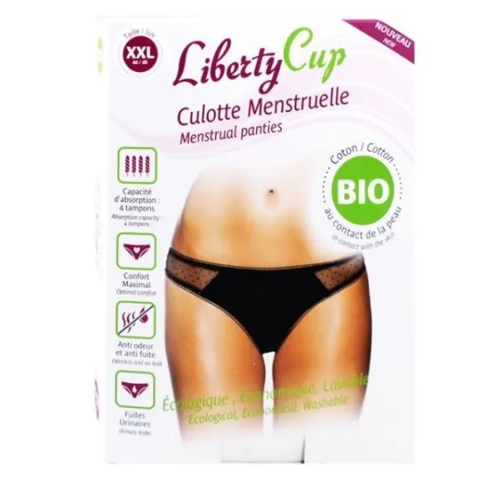 Liberty Cup Culotte Menstruelle Coton Bio Plumetis XXL Liberty Cup Culotte Menstruelle Coton Bio Plumetis XXL