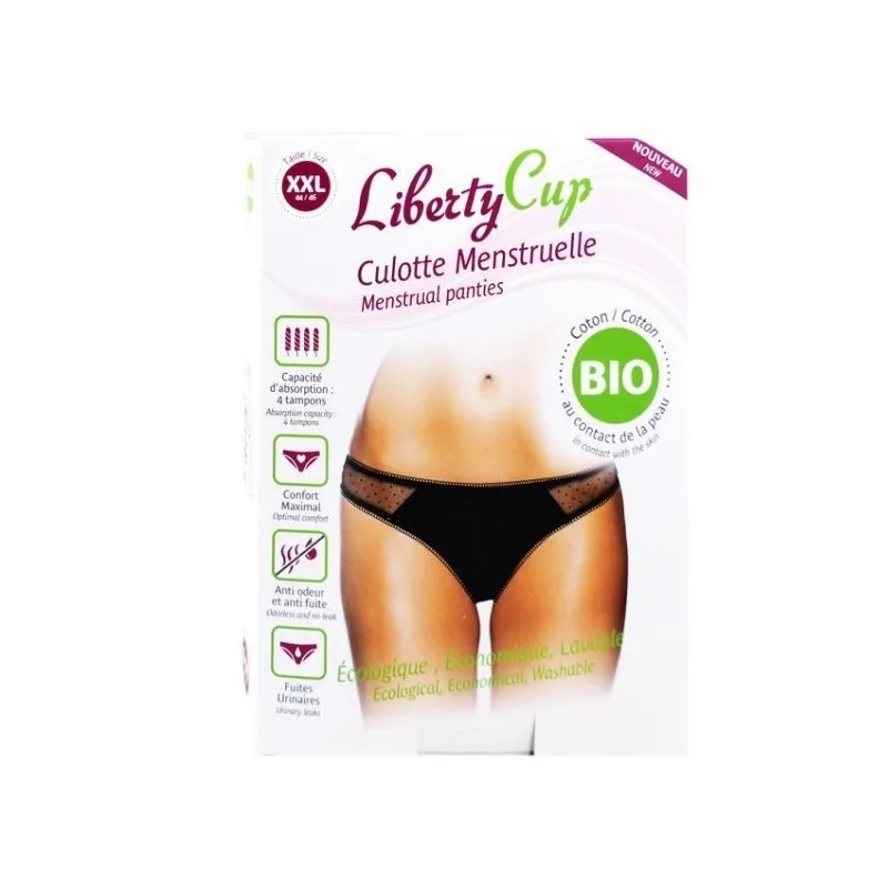 Liberty Cup Culotte Menstruelle Coton Bio Plumetis XXL Liberty Cup Culotte Menstruelle Coton Bio Plumetis XXL