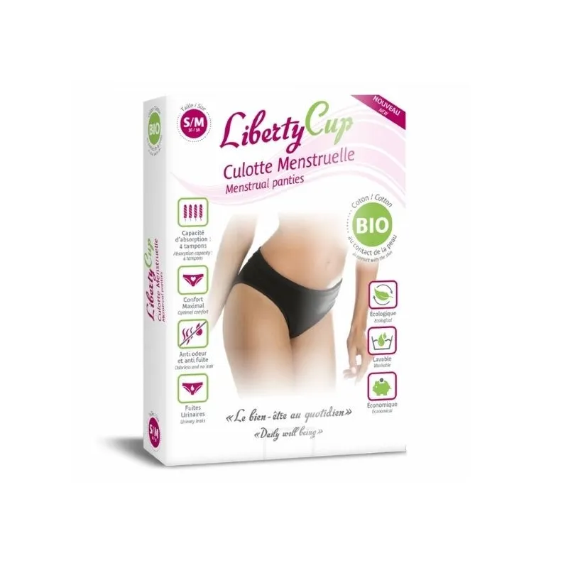 Liberty Cup Culotte Menstruelle Coton Bio Taille S/M Liberty Cup Culotte Menstruelle Coton Bio Taille S/M
