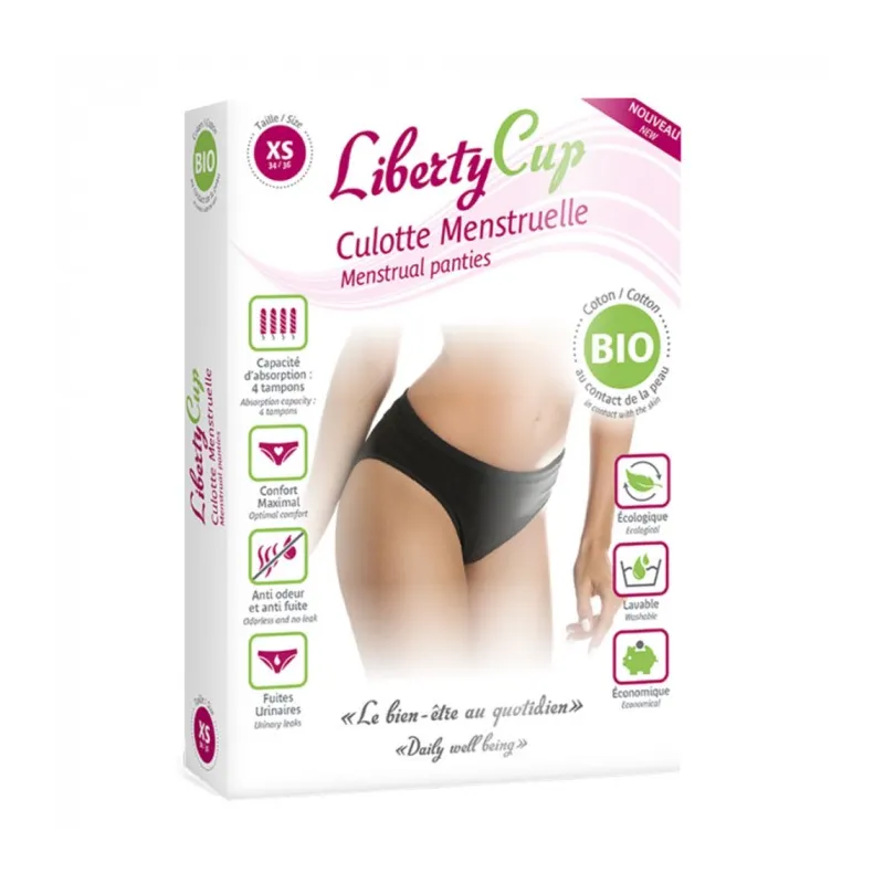 Liberty Cup Culotte Menstruelle Coton Bio XS Liberty Cup Culotte Menstruelle Coton Bio XS