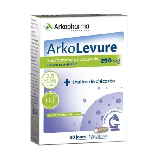 Arkolevure 250mg 30 gélules Arkolevure 250mg 30 gélules