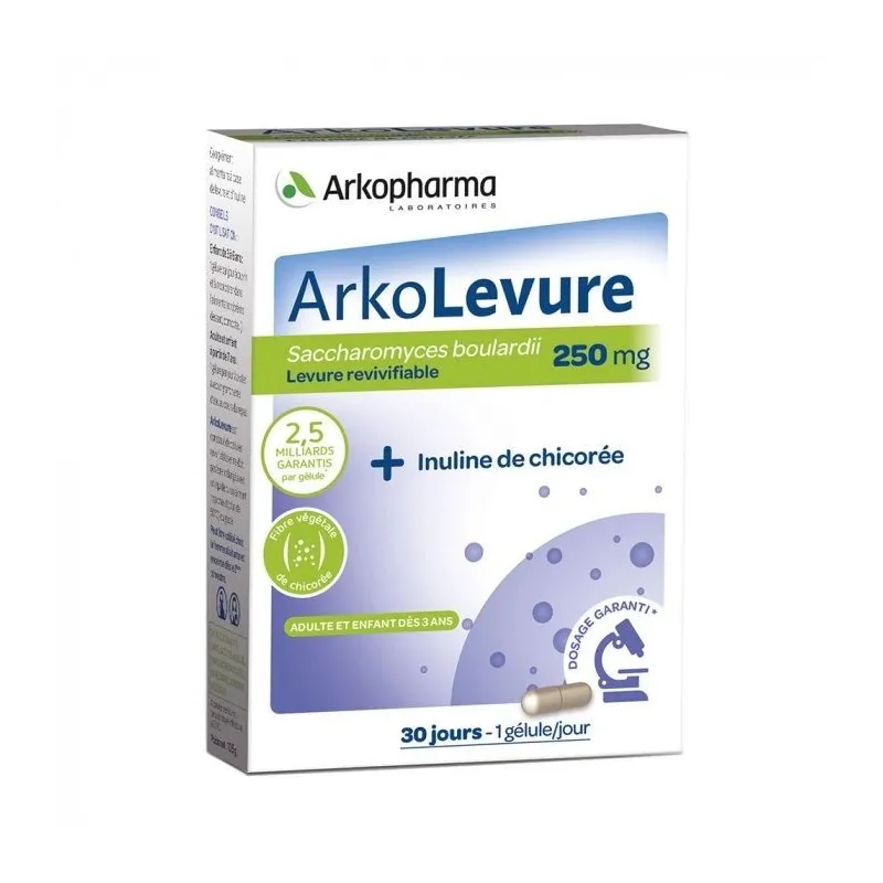 Arkolevure 250mg 30 gélules Arkolevure 250mg 30 gélules
