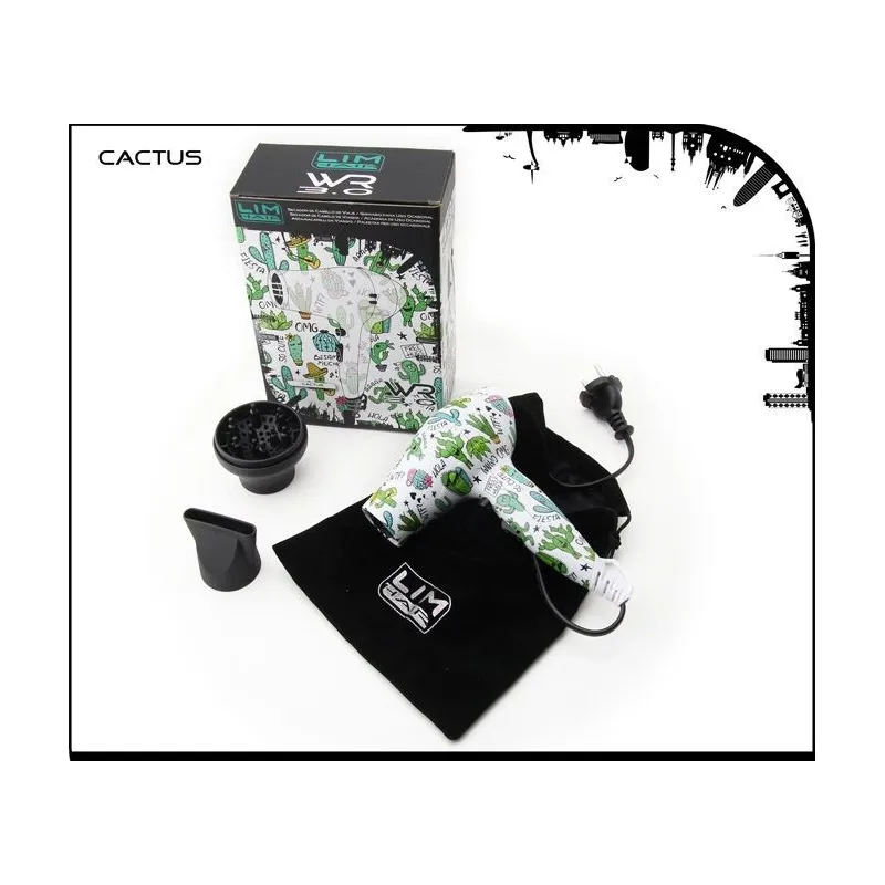 Lim Hair Sèche Cheveux de Voyage WR3.0-Cactus Fun