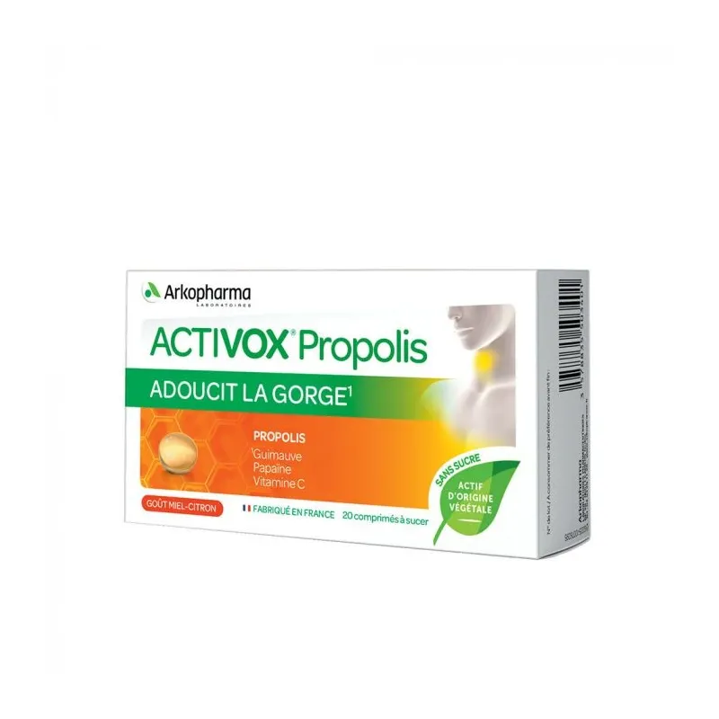Arkopharma Activox Propolis Goût Miel-Citron 20 comprimés à sucer Arkopharma Activox Propolis Goût Miel-Citron 20 comprimés à sucer