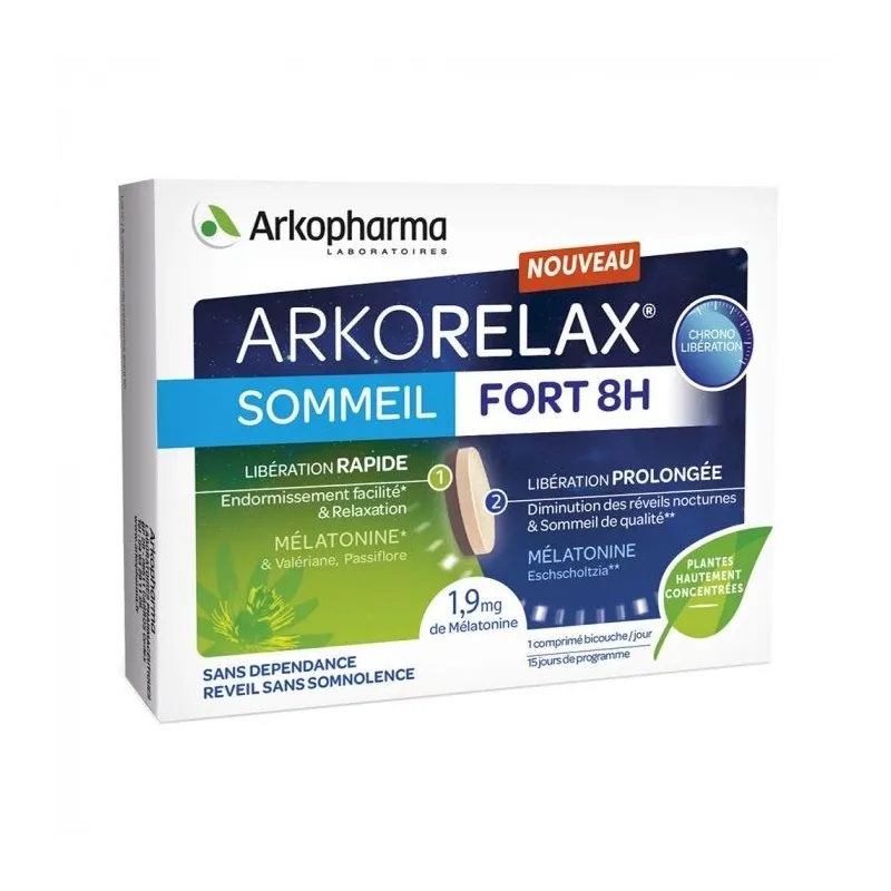 Arkopharma Arkorelax Sommeil Fort 15 comprimés Arkopharma Arkorelax Sommeil Fort 15 comprimés