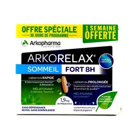 Arkopharma Arkorelax Sommeil Fort 30 comprimés