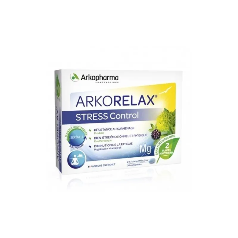 Arkopharma Arkorelax Stress Control 30 comprimés Arkopharma Arkorelax Stress Control 30 comprimés