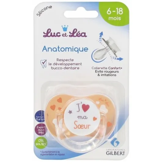 Luc et Léa Sucette 6 - 18 mois J'Aime ma Soeur Luc et Léa Sucette 6 - 18 mois J'Aime ma Soeur