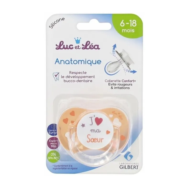 Luc et Léa Sucette 6 - 18 mois J'Aime ma Soeur Luc et Léa Sucette 6 - 18 mois J'Aime ma Soeur