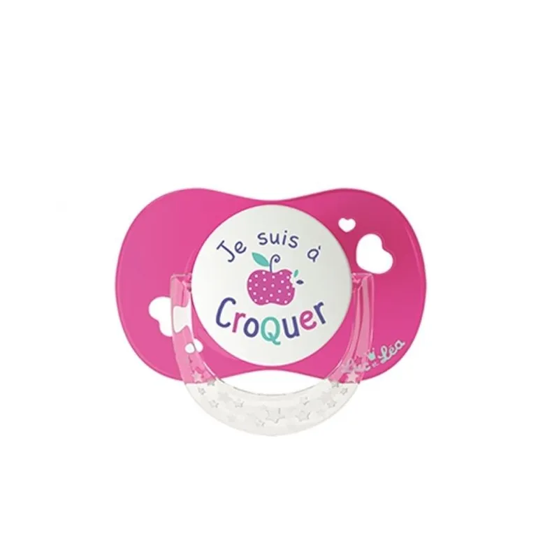 Luc et Léa Sucette Anatomique Silicone +18 mois-Rose