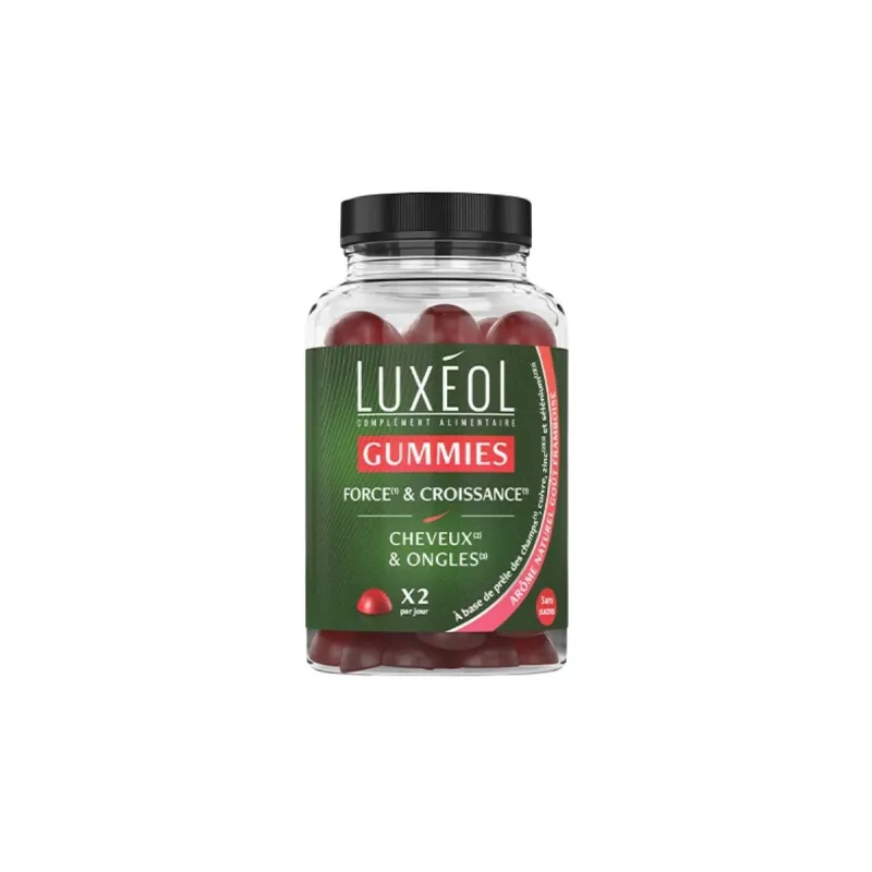 Luxéol Gummies Force&Croissance Cheveux Ongles 60 Gummies