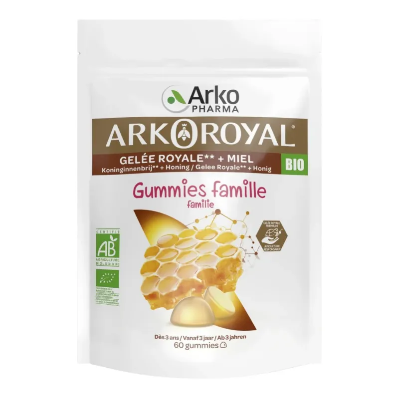 Arkopharma Arkoroyal Gummies Famille 60 gummies Arkopharma Arkoroyal Gummies Famille 60 gummies