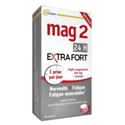 Mag 2 24 Heures Extra Fort 45 Comprimés
