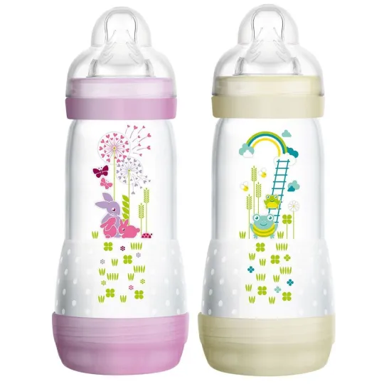 MAM Biberon Anti-Colique Easy Start lot 2x320ml Rose+Blanc MAM Biberon Anti-Colique Easy Start lot 2x320ml Rose+Blanc