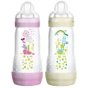 MAM Biberon Anti-Colique Easy Start lot 2x320ml Rose+Blanc MAM Biberon Anti-Colique Easy Start lot 2x320ml Rose+Blanc