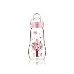MAM Biberon Verre 260ml Rose