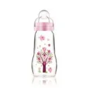 MAM Biberon Verre 260ml Rose MAM Biberon Verre 260ml Rose