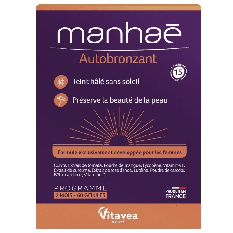 Manhaé Autobronzant 60 gélules Manhaé Autobronzant 60 gélules