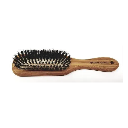 Manupharm Brosse Plate Bambou et Poils de Sanglier Manupharm Brosse Plate Bambou et Poils de Sanglier