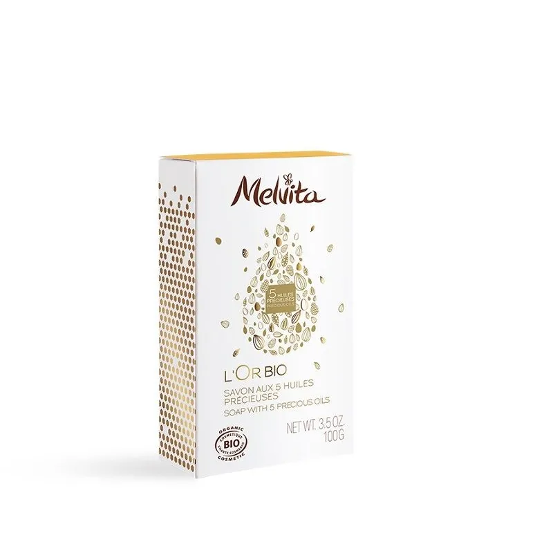 Melvita L'Or Bio Savon aux 5 Huiles Précieuses 100g