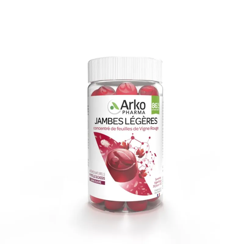 Arkopharma Jambes Légères 60 Gummies