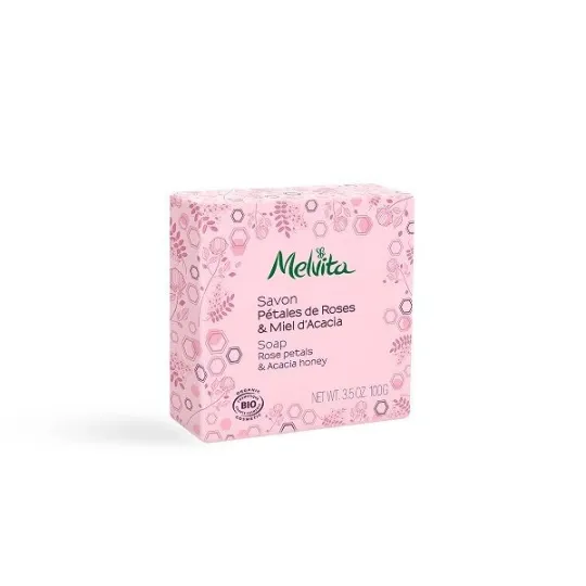 Melvita Savon Rose Miel d'Acacia Bio 100g Melvita Savon Rose Miel d'Acacia Bio 100g