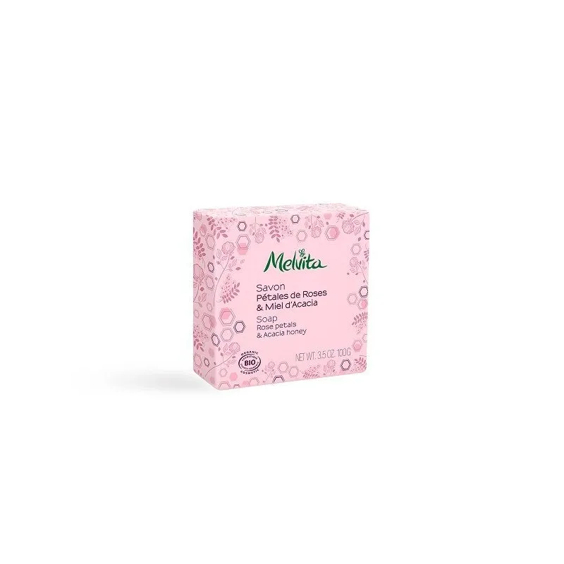 Melvita Savon Rose Miel d'Acacia Bio 100g Melvita Savon Rose Miel d'Acacia Bio 100g