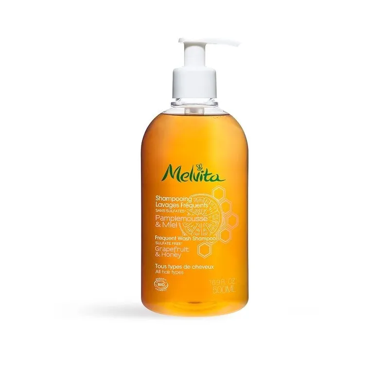 Melvita Shampooing Lavage Fréquent Pamplemousse & Miel Bio 500ml