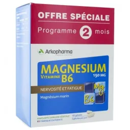 Arkopharma Magnésium Vitamine B6 2X60 gélules