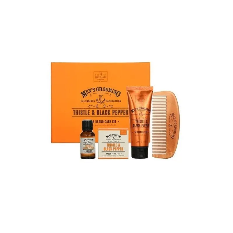 Men's Grooming Thistle&Balck Pepper Kit Visage et Barbe