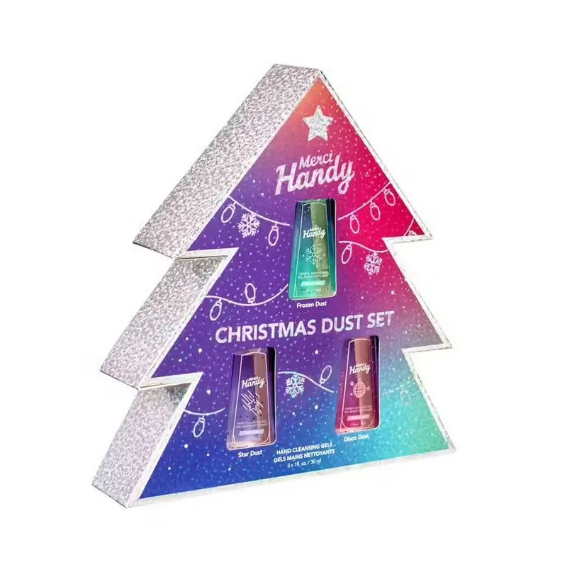 Merci Handy Christmas Coffret Gels Mains Nettoyants 3X30ml