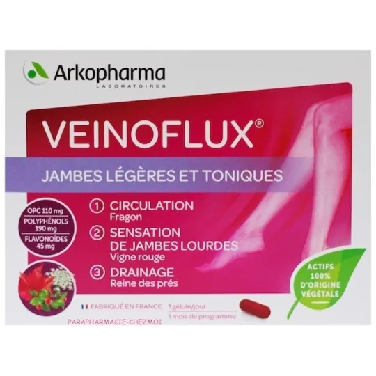 Arkopharma Veinoflux 30 gélules Arkopharma Veinoflux 30 gélules